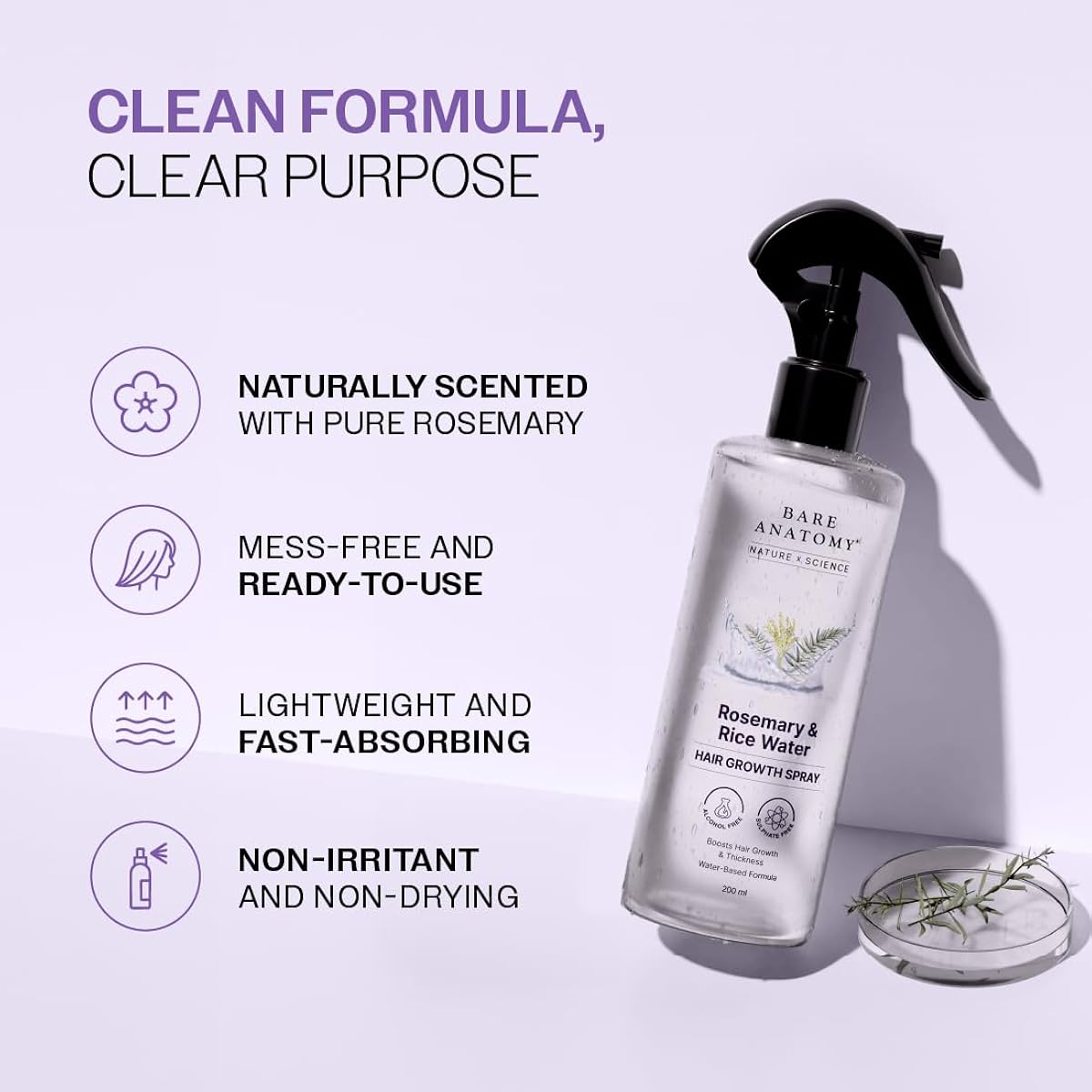 Bare Anatomy Hair Serum – Non-Greasy Hair Care Solution