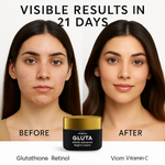 Gluta White Advance Night Cream – 30g | Hydrating & Whitening Night Cream with Hyaluronic Acid & Niacinamide - Natural Glow In 22 Days