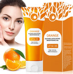 Natural Orange Exfoliating Gel, Orange Enzymes Exfoliating Brightening Gel, Face Cleansing Scrub, Deep Cleansing & Moisturising Exfoliating Scrub for Women