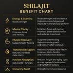 Shilajit + 6 Powerful Herbs for Stamina, Vitality & Daily Power